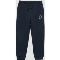 s.Oliver Jogginghose Leggings Unisex Jogginghose aus Sweat mit kleinem Print-Detail