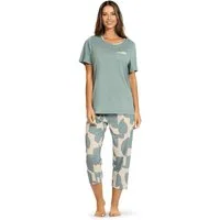 Ascafa Capri-Pyjama Damen Capri Schlafanzug (2 tlg) Modisches Design