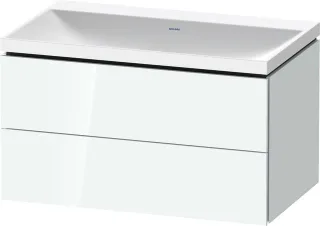 Duravit L-Cube c-shaped Set wandhängend Weiß Hochglanz 800x480x480 mm - LC6951N85850000 LC6951N85850000