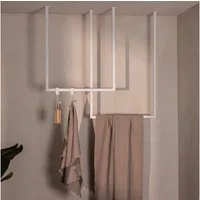Metallbude Handtuchhalter TENSI 2er Set, Deckenmontage, pulverbeschichtet, Badezimmer Dusche Badewanne