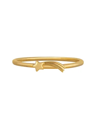 cai Ring 925 Sterling Silber gelb vergoldet Sternschnuppe