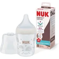 NUK Babyflasche NUK Perfect Match Flasche 150ml Silikon Gr. S – Regenbogen Design