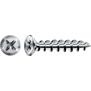 SPAX FEX-KS Linsensonderkopf Bremsrippen Kreuzschlitz H2 WIROX, 1000 Stück - 1411010400355