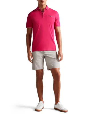 Ted Baker Tortila Herren-Poloshirt in Dunkelrosa