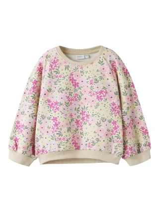 NAME IT - NMFDARTIA LS NREG SWEAT UNB peyote melange - Gr. - 116