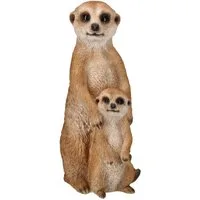 Figuren Shop GmbH Gartenfigur Gartenfigur - Erdmännchen Familie - HotAnt Dekofigur Garten Tierfigur