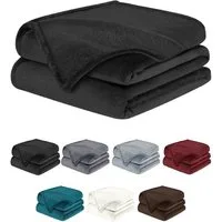 Wohndecke, flauschige Kuscheldecke, weiche Decke, Überwurfdecke, BARBONS, atmungsaktiv, super weich und flauschig, hochwertig