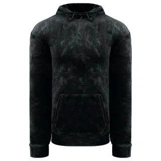 Puma bestickte Logo Womens Black Velor Hoodie