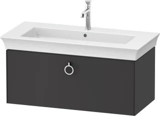 Duravit White Tulip Waschtischunterbau wandhängend Graphit Seidenmatt 984x458x410 mm - WT42520585800 WT4252058580010