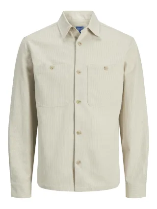 JACK&JONES - JPRBLURAYLE LINEN BL. SOLID LS SHIRT SN - Gr. - M