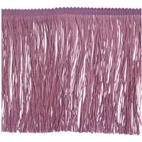 maDDma Webband Fransenborte extrabreit ab 1m Meterware 155mm Quastenborte Zierborte, mauve