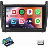 ESSGOO Für VW Polo 6R 6C 2009-2017 4+64GB Android 15 USB Autoradio (RDS, Digitalradio (DAB), FM, AM, Carplay Android Auto GPS Navi WIFI BT USB)