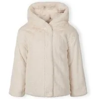 MINOTI Fellimitatjacke Teddy-Übergangsjacke mit Kapuze und verdeckten Druckknöpfen (2y-14y) kuschelig