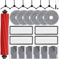 FELIXLEO Staubsaugerdüsen-Set Zubehör für Roborock Qrevo S/Pro/Plus, Hauptbürste & Staubbeutel Set, (1-tlg)