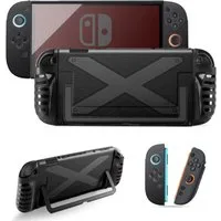 OYLCDI Dockable Hülle für Nintendo Switch 2, Stoßfeste PC+TPU Griffhülle Zubehör Nintendo (Weich Komfort Stoßfest Antikratz Schutzhülle, Kompatibel mit Konsole und JoyCon Controllern, Geteiltes Design)