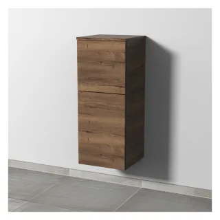 Sanipa 3way Mittelschrank mit 1 Tür und 1 Auszug, Eiche-Tabak, SM12650 SM12650
