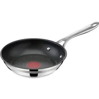 Tefal Bratpfanne Jamie Oliver Cook Smart, Pfanne Induktion mit Antihaftversiegelung, Edelstahl, Thermo-Signal bei idealer Bratttemperatur, für alle Herdarten geeignet