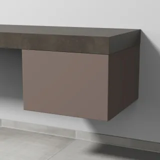 Sanipa Anbau-/Solitärschrank mit Auszug 2morrow (P3231) 340x500x520 Taupe-Matt, P32311T P32311T