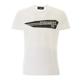 Dsquared2 - Weißes T-shirt Mit 1964-logo
