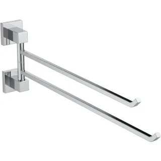 Ideal Standard IOM Cube Handtuchhalter E2200AA 2-armig, mit Befestigungssatz, verchromt