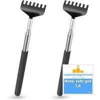 Everhomely® Massagegerät 2er Rückenkratzer - stabil & ausziebhar - mit breiter Kratzhand, 2er Set 2-tlg., 2-teilig