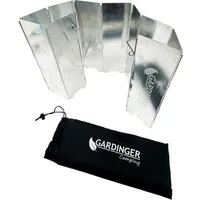 GARDINGER Grill-Windschutz Windschutz klappbar aus Aluminium für Grill Kocher 82x24 cm 10-teilig
