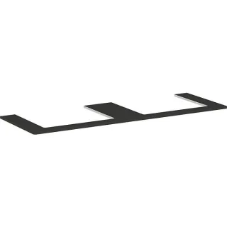 hansgrohe Xelu Q Konsole 54112910 1560 x 550 mm, 2 Ausschnitte 600 x 480 mm, diamantgrau matt