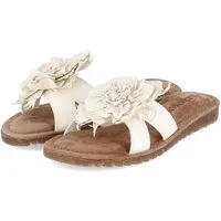 Lazamani LAZAMANI LA33765 OFFWHITE Damen Leder white Pantolette