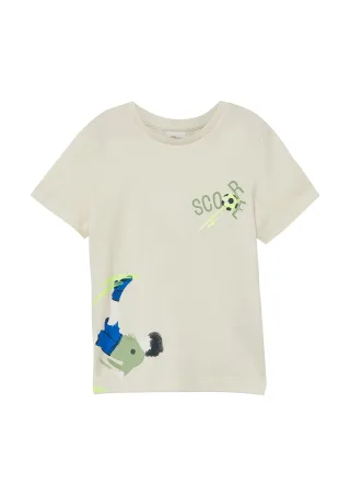 s.Oliver - T-Shirt creme - Gr. - 98