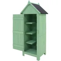 HTI-Living Garten-Geräteschrank Wilbur Grün, BxT: 53x45.5 cm, (Stück, 1 St., 1 Geräteschrank), Bitumendach Outdoor