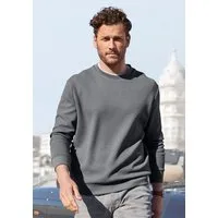 John Devin Sweatshirt Pullover aus Struktur-Qualität