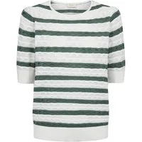 FREEQUENT Strickpullover FQDODO-PULLOVER bequeme Passform, gestreifte Optik