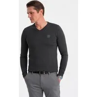 OMBRE V-Ausschnitt-Pullover Eleganter Herrenpullover mit V-Ausschnitt
