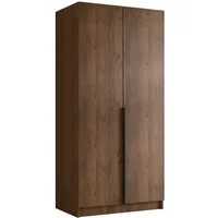 MIRJAN24 Kleiderschrank Bono I (mit zwei Drehtüren) Kleiderstange, Metallgriffe