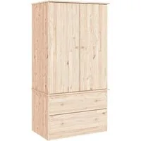 vidaXL Kleiderschrank Kleiderschrank ALTA 90x55x170 cm Massivholz Kiefer (1-St)