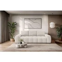 OTTO home 3-Sitzer AZITA optionale Schlafsofa mit Bettkasten, Breite 253cm, Sofa mit Wellenunterfederung, Bubble-Optik, Verlässliche Qualität