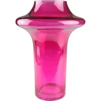 AM Design Dekovase Vibrant pinkfarbene Glasvase, Farbe und Energie für jeden Raum