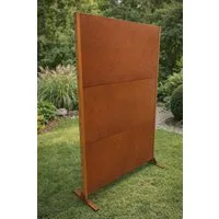 ESTEXO Sichtschutzelement XXL Sichtschutz-Element Metall Gartenzaun 190x120 cm Sichtschutzwand