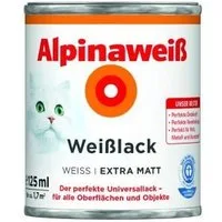 Alpina Weißlack Alpinaweiß Weißlack 125 ml extra matt