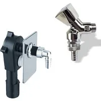 Stabilo Sanitär Siphon Unterputz Siphon Anschluss-Set DN50/40 und 1/2" Geräteventil