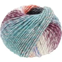 LANA GROSSA COLORS FOR YOU Häkelwolle, 90 m (voluminöses Dochtgarn mit Farbverlauf), 50 g