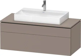 Duravit L-Cube Konsolenwaschtischunterbau wandhängend Basalt Matt 1220x550x482 mm - LC4882043430000 LC4882043430000