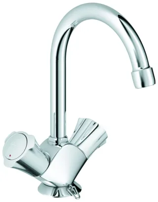 GROHE WT-Einlochbatterie Costa 21337_1 Schwenkauslauf versenkbare Kette chrom, 21337001 21337001