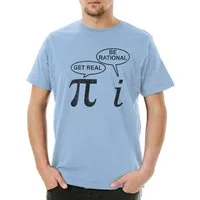 Urban Backwoods Print-Shirt Get Real Be Rational Herren T-Shirt Pi Mathematische Formel Mathe (1-tlg) Mathematik Teacher Lehrer Fun