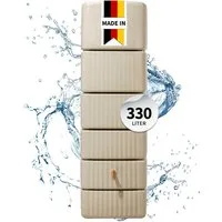 4rain Regentonne SLIM Wandtank 330 Liter sandbeige, 330 l