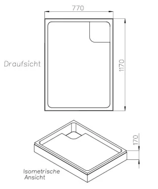 Neuesbad Wannenträger für Duravit D-Code 120x80 SD 22943