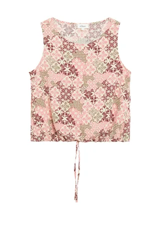 s.Oliver - Bluse rot/mehrfarbig - Gr. - 34
