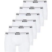 BOSS Boxer Cotton Stretch (6-St) mit umlaufend eingewebtem Markenschriftzug