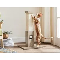FEANDREA Kratzbaum Kratzstamm, Katzenbaum, 73cm Sisalkratzbaum, breiter Sockel, 4 Anti-Rutsch-Pads