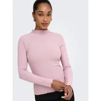 ONLY Langarmshirt ONLEMMA L/S HIGH NECK TOP Materialmix